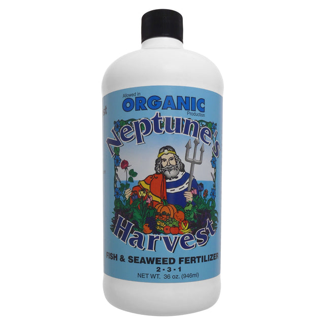 Neptune's Harvest Organic Liquid Fertilizer: Seaweed Blend: 1 qt